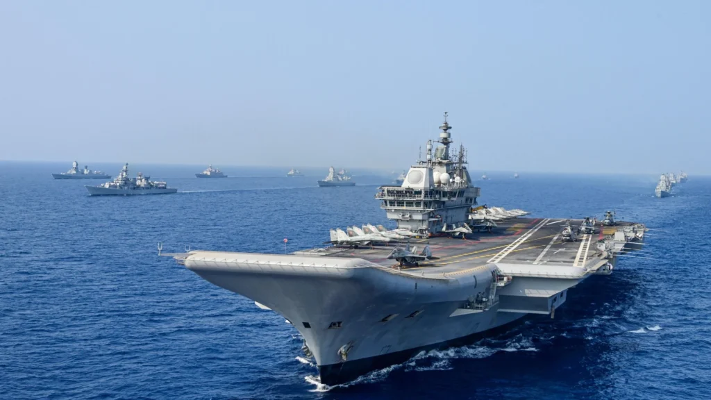 Indian Navy firing drill 2025