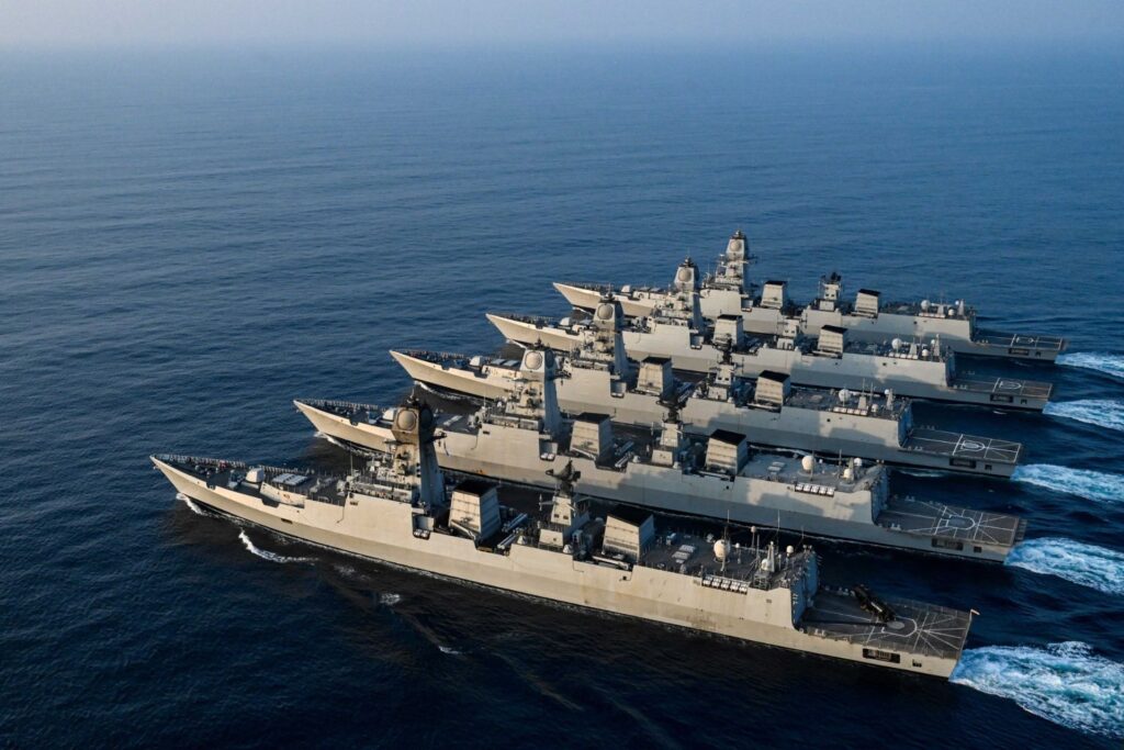 Indian Navy firing drill 2025