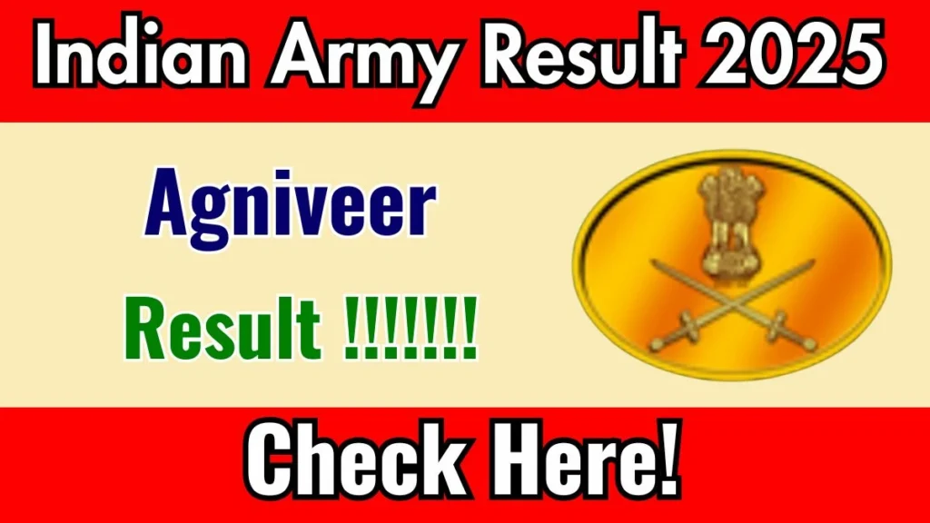 ndian Army Agniveer Result 2025