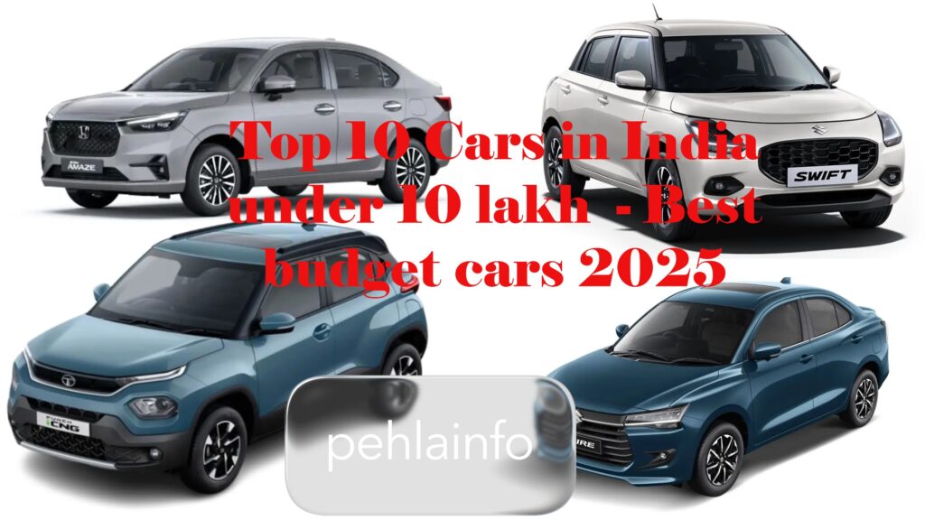 Top 10 Cars in India under 10 lakh