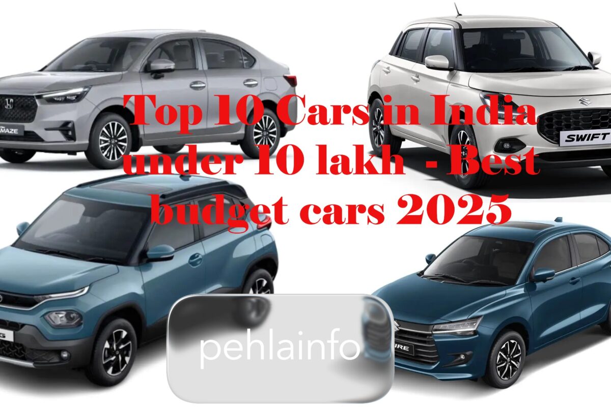 Top 10 Cars in India under 10 lakh