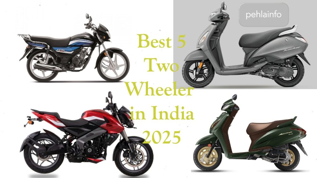 Best 5 Two Wheeler in India 2025