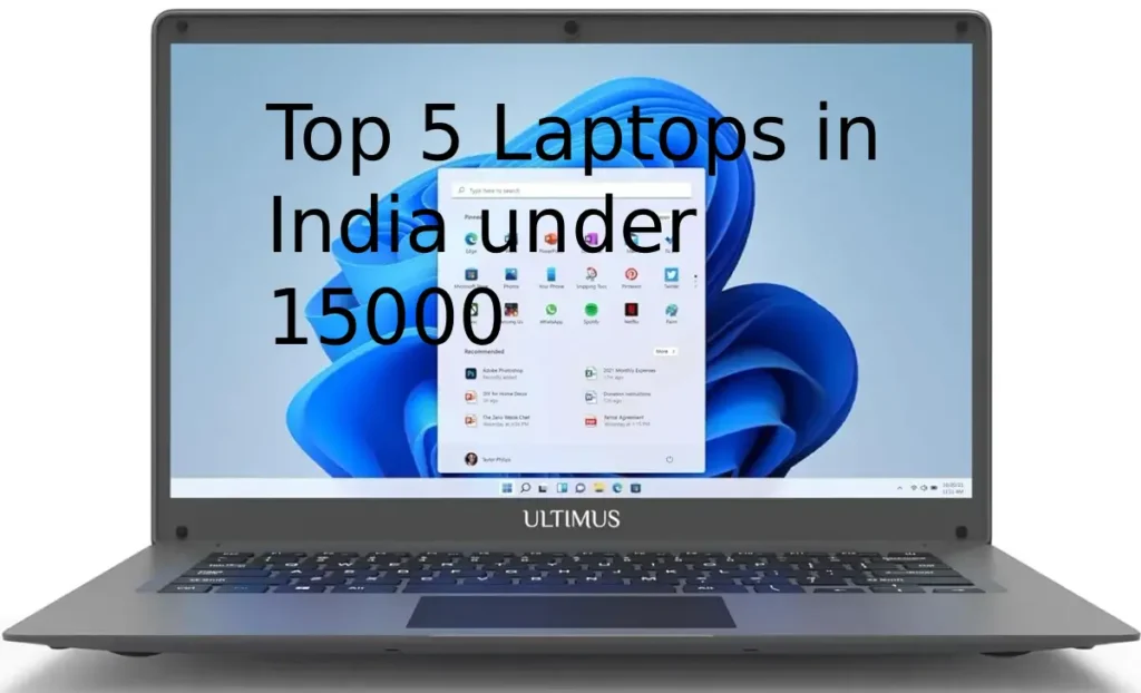 Top 5 Laptops in India under 15000